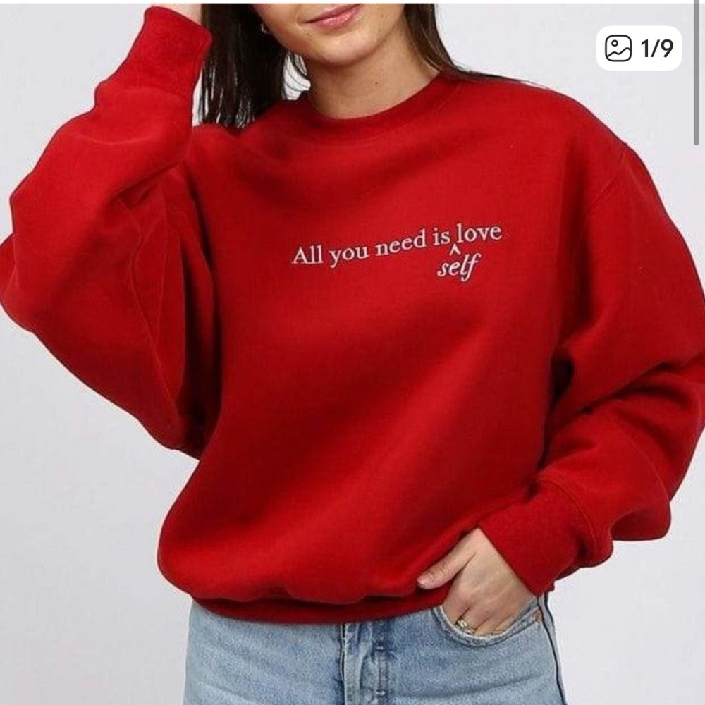 BRUNETTE The Label "ALL YOU NEED" Best Friend Crew / woman’s size M/L